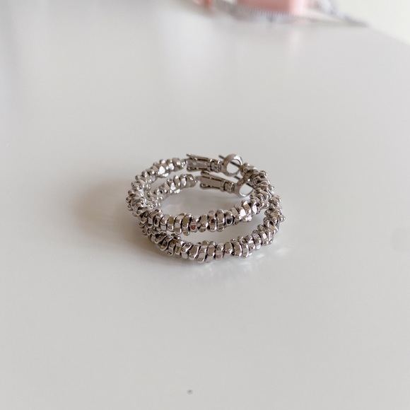 Silver Hoops - Picture 4 of 4